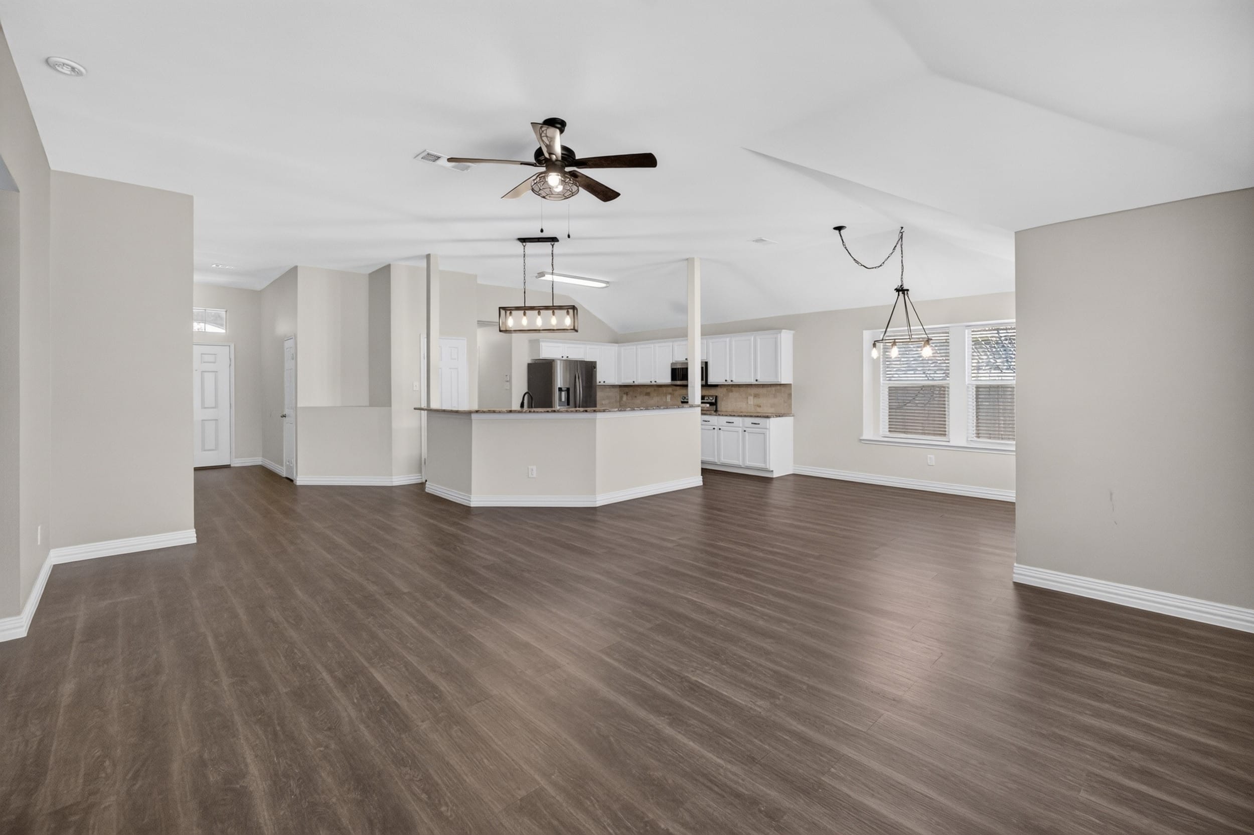 9612 Linton Drive, Fort Worth, Texas 76108 3 Open living, dining, and kitchen area at 9612 Linton Drive