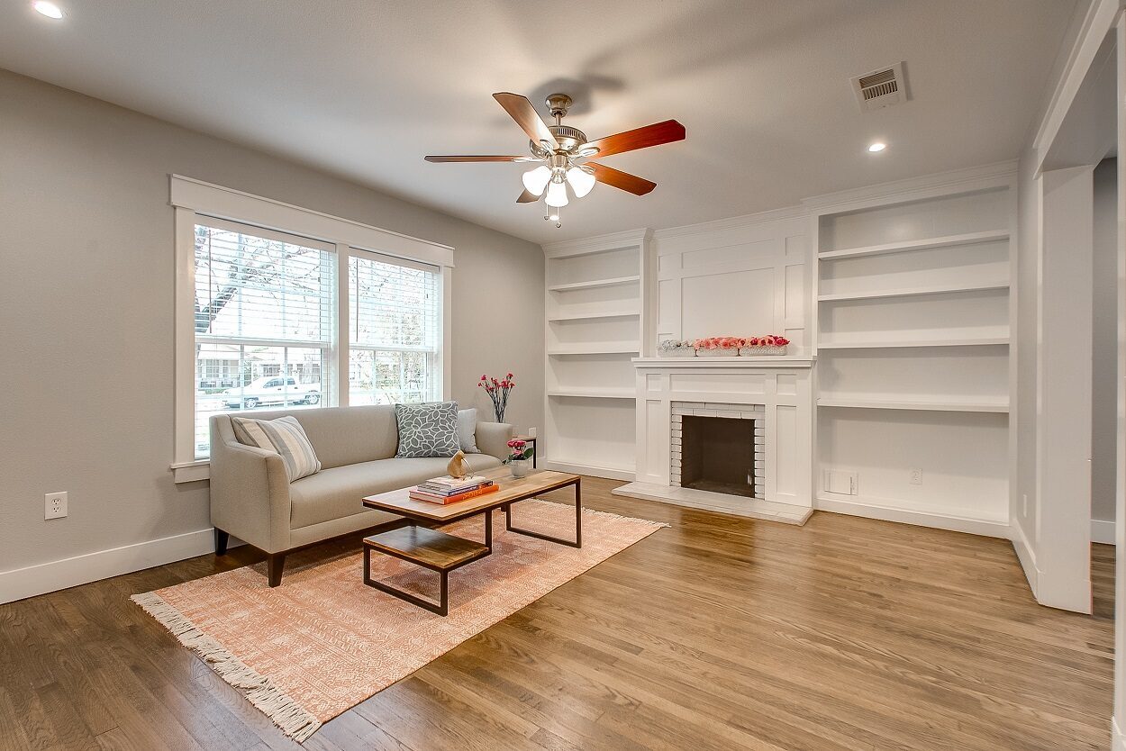 4608 Lafayette Avenue, Fort Worth, TX 76107 - Seller 6 Living room and front windows at 4608 Lafayette Avenue