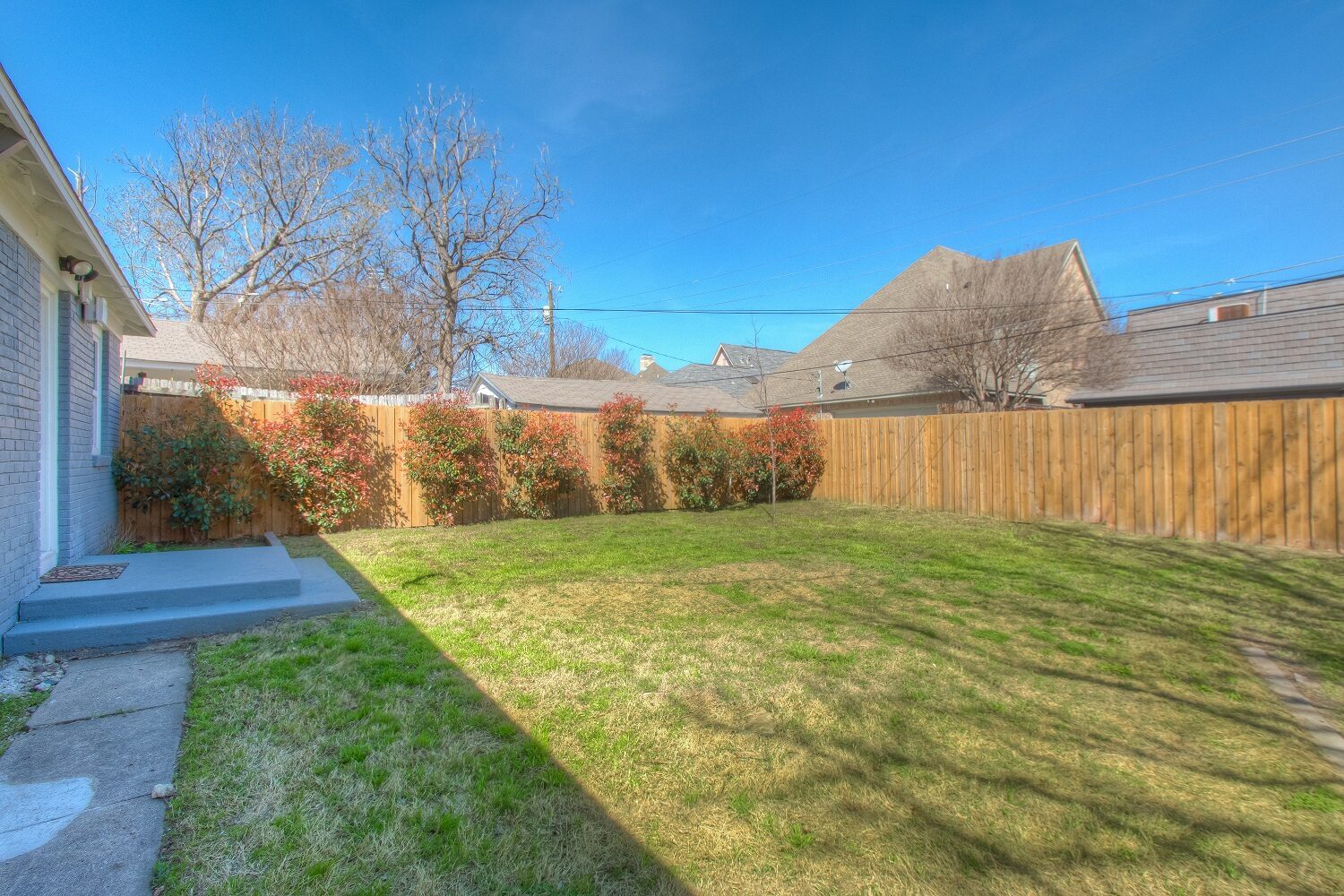 4608 Lafayette Avenue, Fort Worth, TX 76107 - Seller 37 Backyard beside the house at 4608 Lafayette Avenue