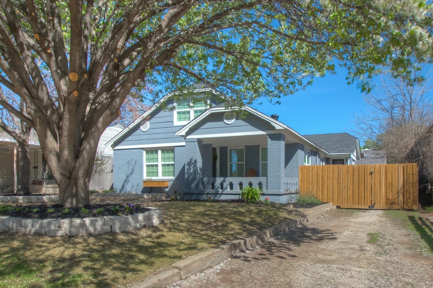 4608 Lafayette Avenue, Fort Worth, TX 76107 - Seller 41 Front porch viewed from the driveway at 4608 Lafayette Avenue