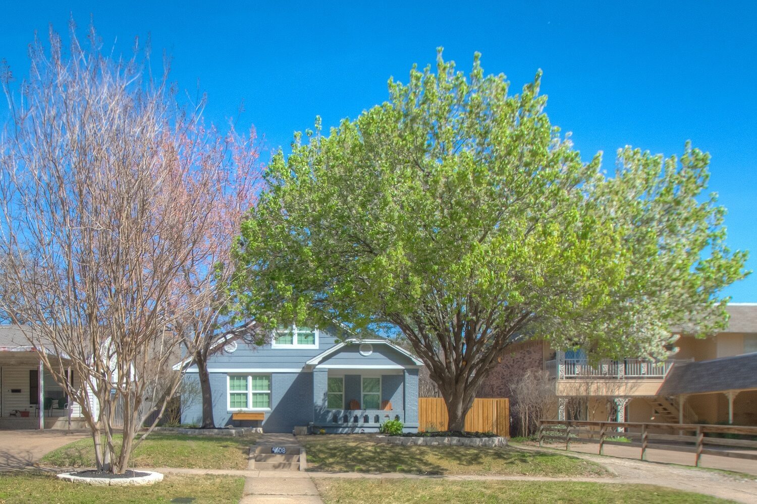 4608 Lafayette Avenue, Fort Worth, TX 76107 - Seller 42 Front yard and established trees at 4608 Lafayette Avenue