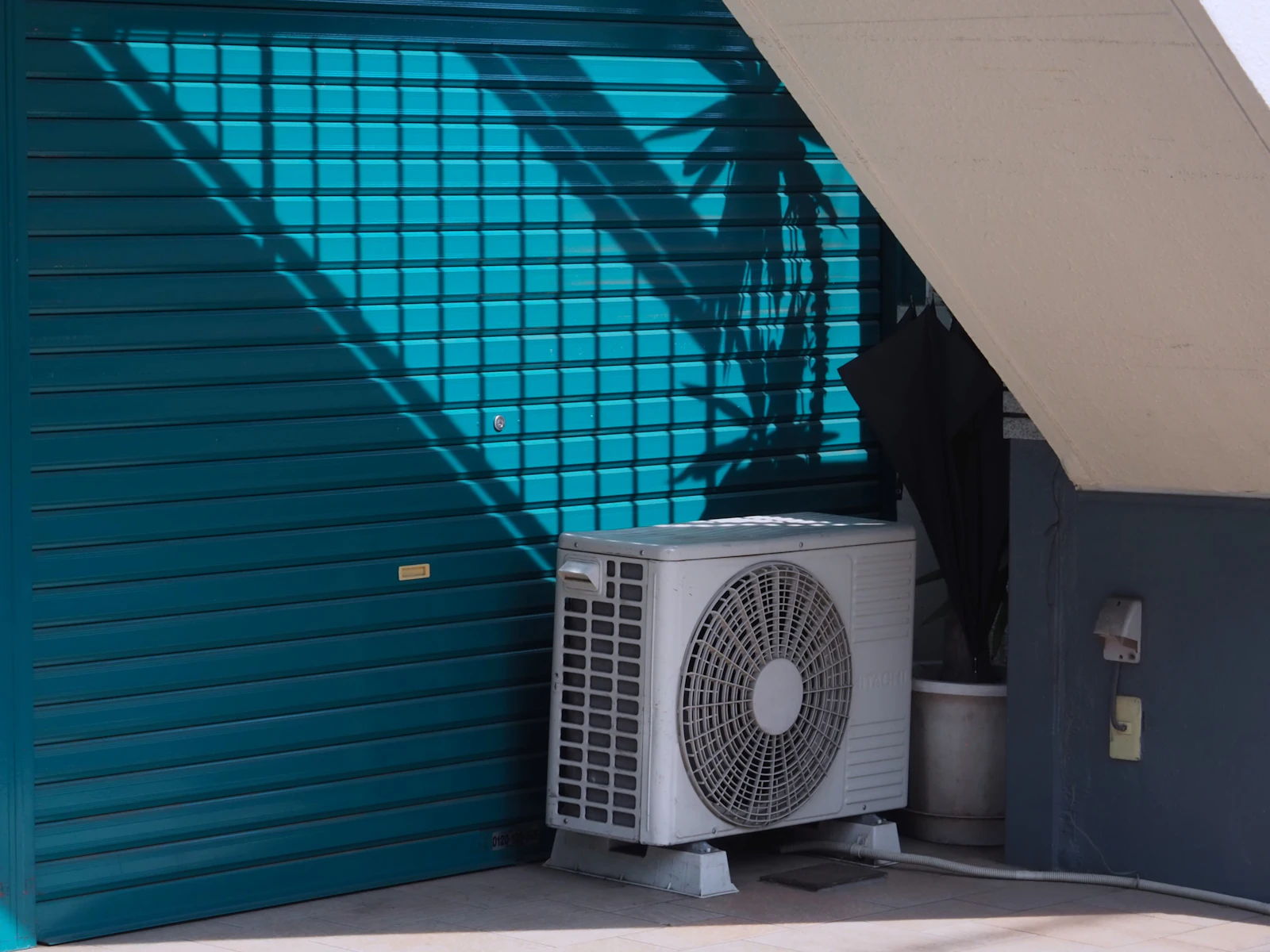 Exterior residential air-conditioning unit representing HVAC inspection considerations